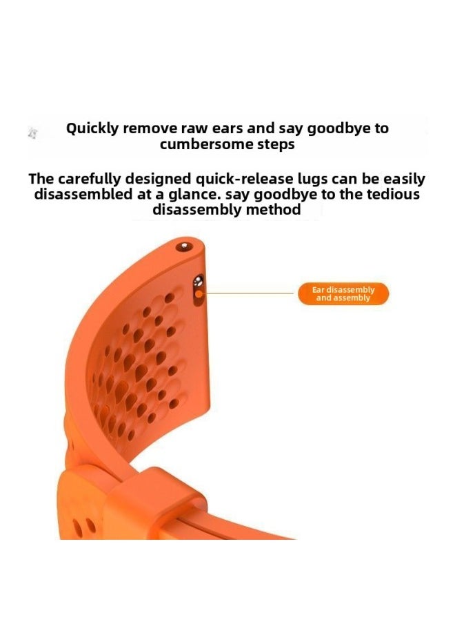 Generic Yu Bo Suitable For Xiaomi WatchS4sport Strap Breathable Silicone S3 Hole S2 Heat Dissipation S1 Summer Sports Wristband-Color:Liquid Silicone Multi-mesh Breathable Pin Buckle Strap [white] - Other Watch Self-measurement Interfaces [22mm]  - Image 5