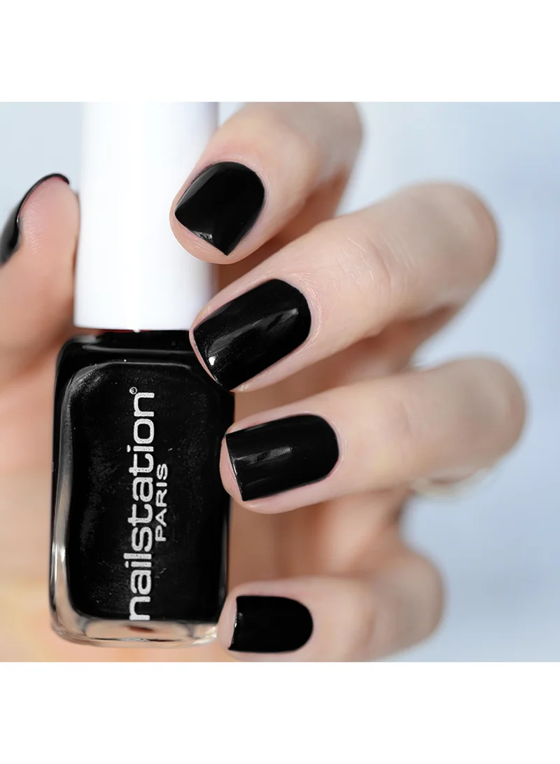 Nailstation Nailstation | obsidian | Shimmer matte black nail polish