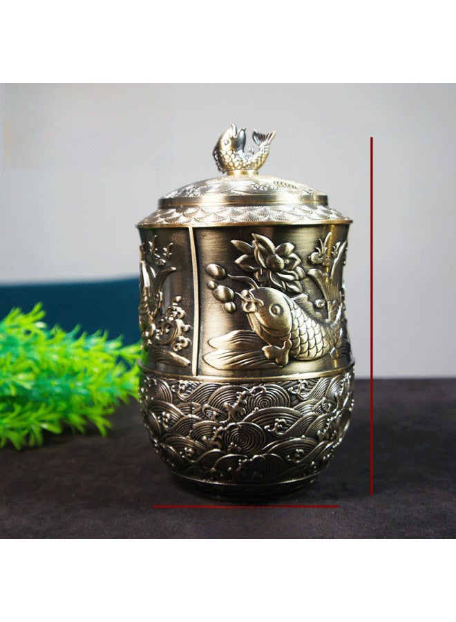 معدن كولون روز بايفو الفيل البرقوق الخيزران الأقحوان السمك السنوي القهوة الشاي علب صالون غرفة الطعام زخارف