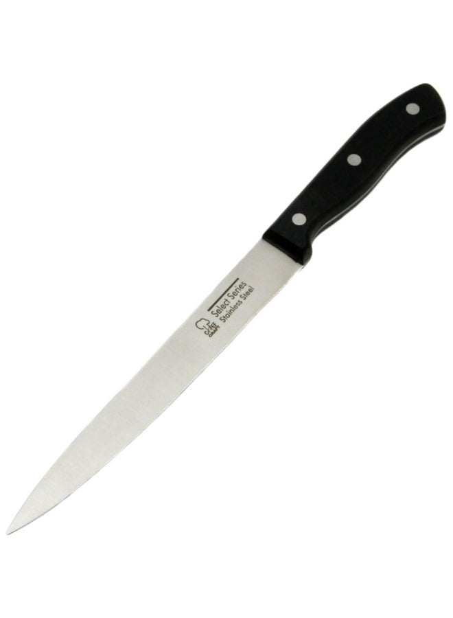 Chef Craft Select Series Stainless Steel Carving Knife Black and Silver 8 Inch 21669 - Image 1