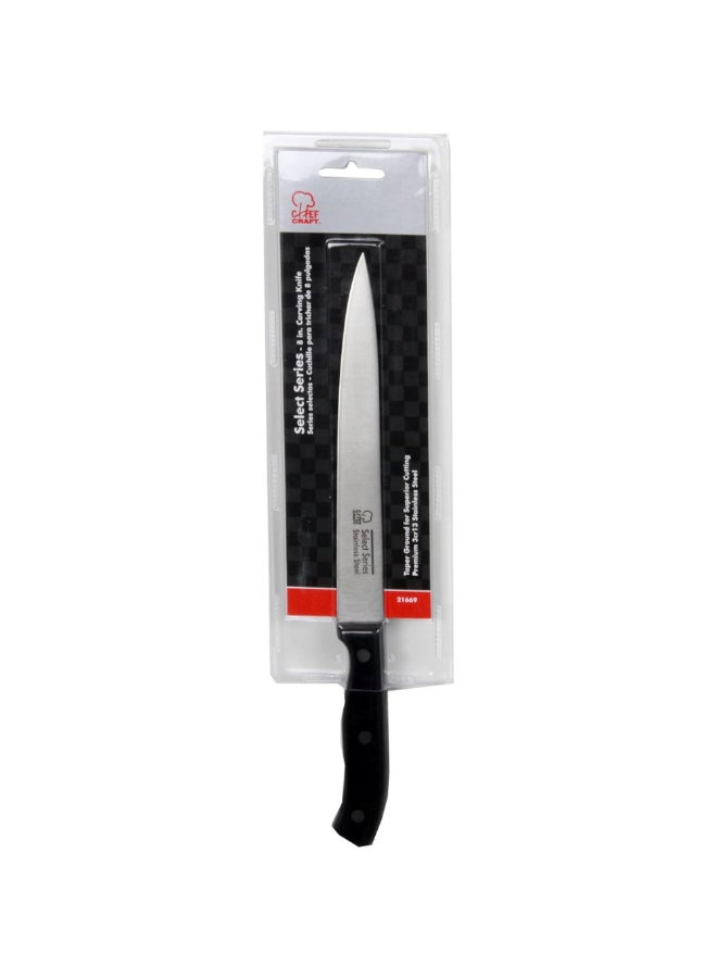 Chef Craft Select Series Stainless Steel Carving Knife Black and Silver 8 Inch 21669 - Image 2