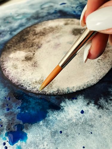 da Vinci Watercolor Series 4219 Nova Paint Brush Set, Synthetic, Multiple Sizes, 4 Brushes (Series 1570) - Image 2