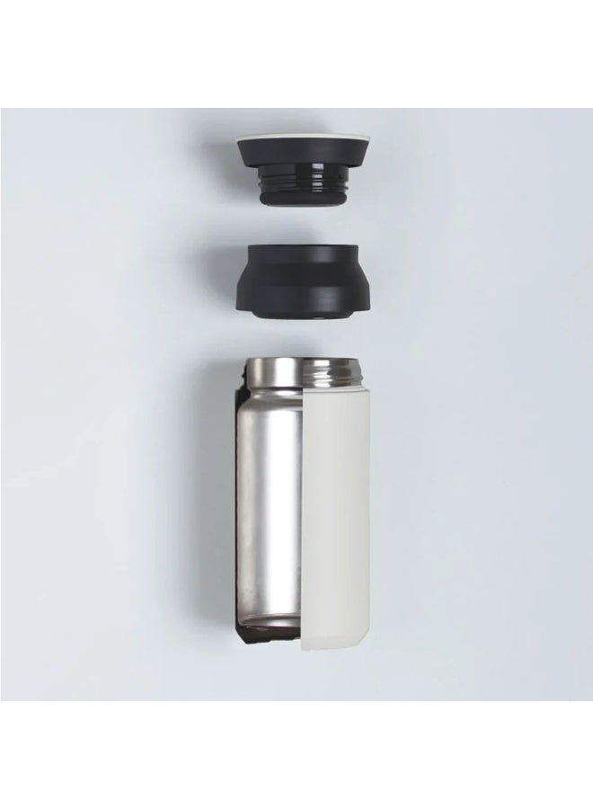 Kinto Travel Tumbler Double Wall Vacuum Insulated Stainless Steel Mug 350ml White - Image 3
