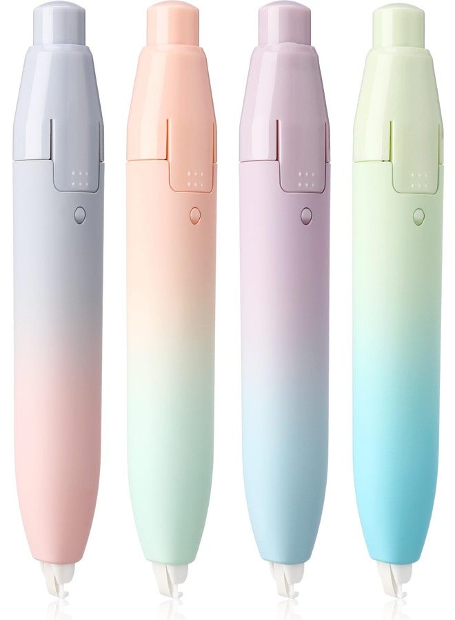 Dinifee 4 Pcs Quick Dry Correction Tape Aesthetic Gradient Color Refillable Retractable Mini Small Correction Tape Cute Correction Pen Kawaii Japanese Office Supplies Easy to Use Applicator for School - Image 1