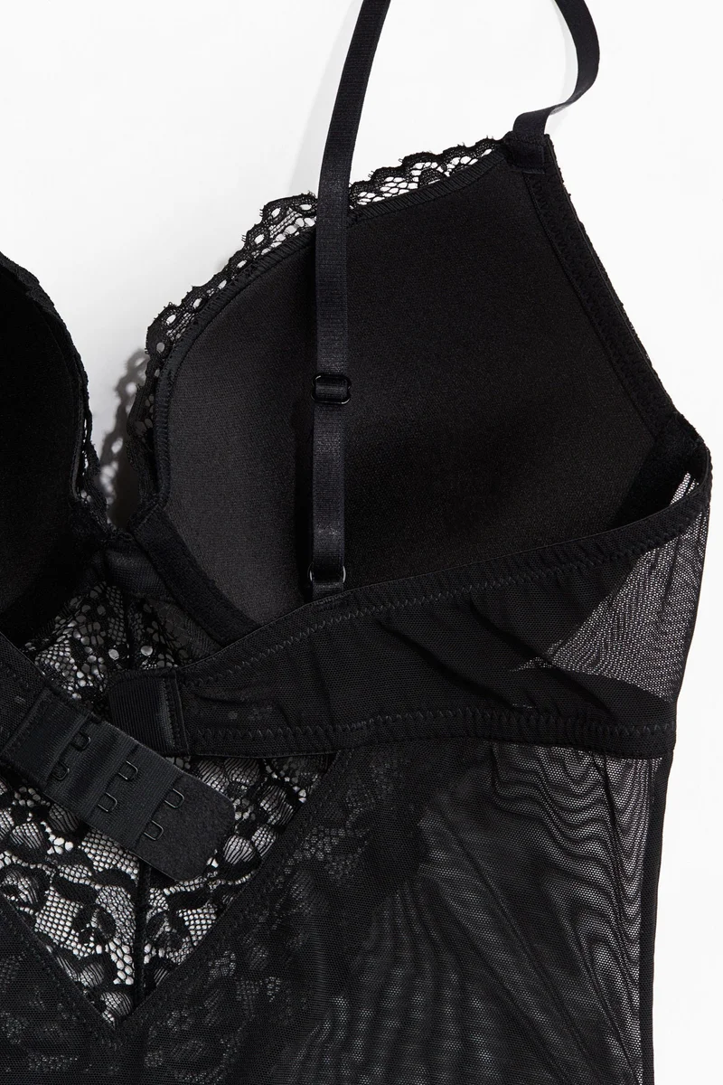 H&M Lace push-up thong body