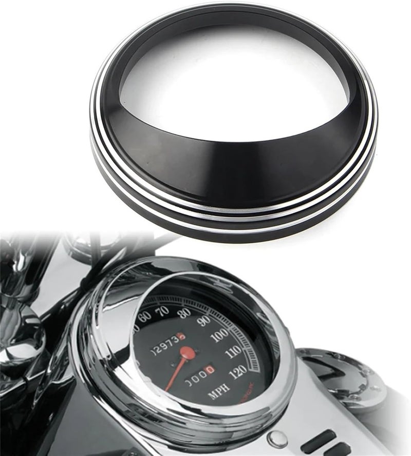 Wivplex 5" Speedometer Gauge Bezel Trim Ring for Harley Davidson - Image 1