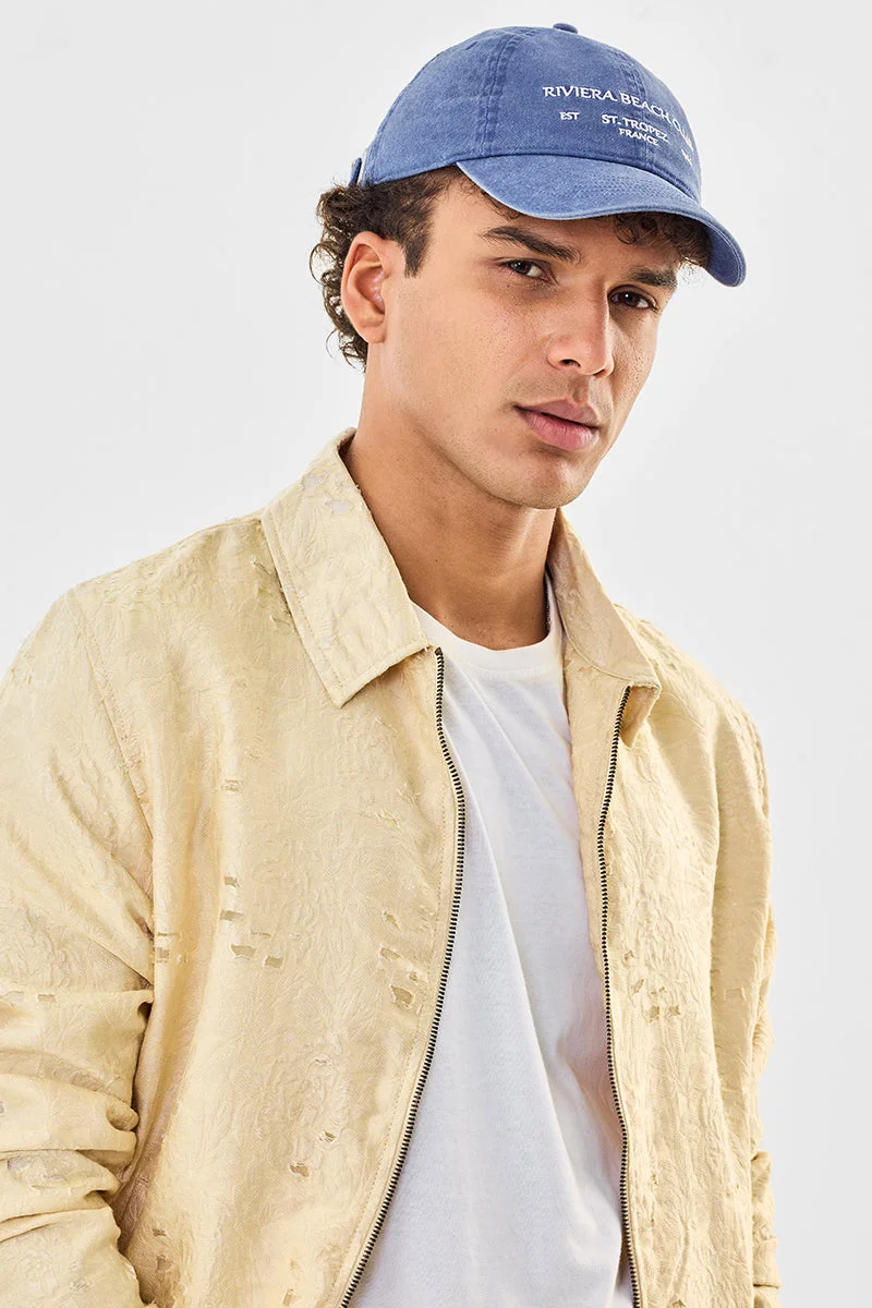 SNITCH Beige Regular Fit Jacquard Zipper Jacket for Men | Best Price UAE