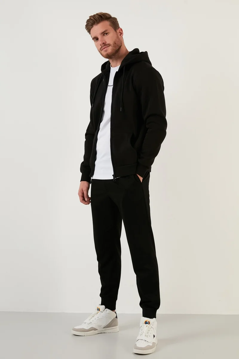 Buratti Slim Fit Hooded Zippered Soft Lined Winter Sweat Men's Sweat 5905340