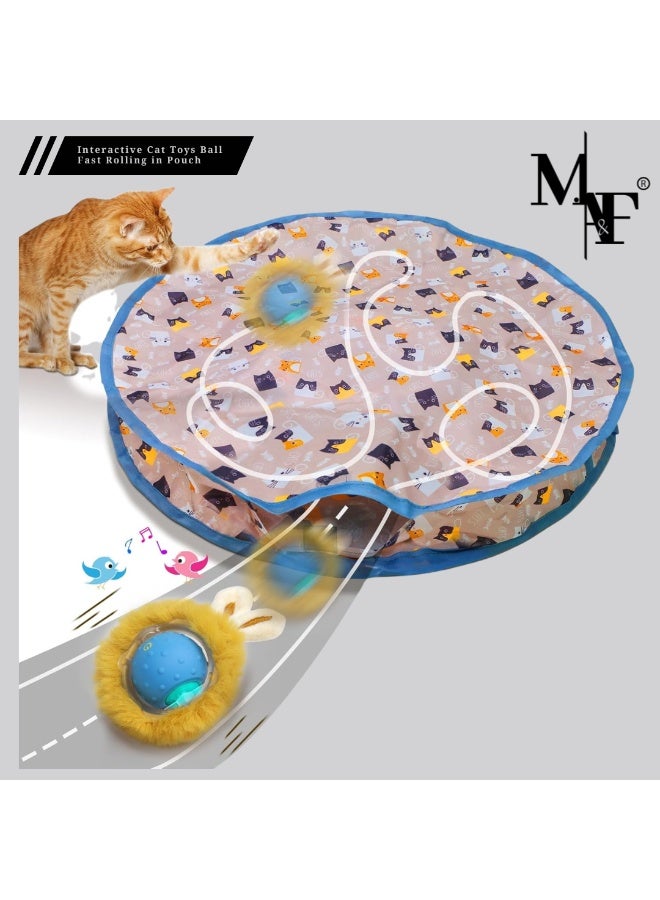 M.A&F's Interactive Fast Swinging Ball for Cats, Moving Toy in Bag - Image 1