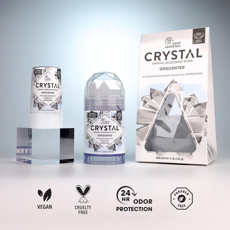 CRYSTAL ESSENCE عطر معدني بلوري، بدون رائحة 4.25 أونصة (عبوة من 3) - Image 3