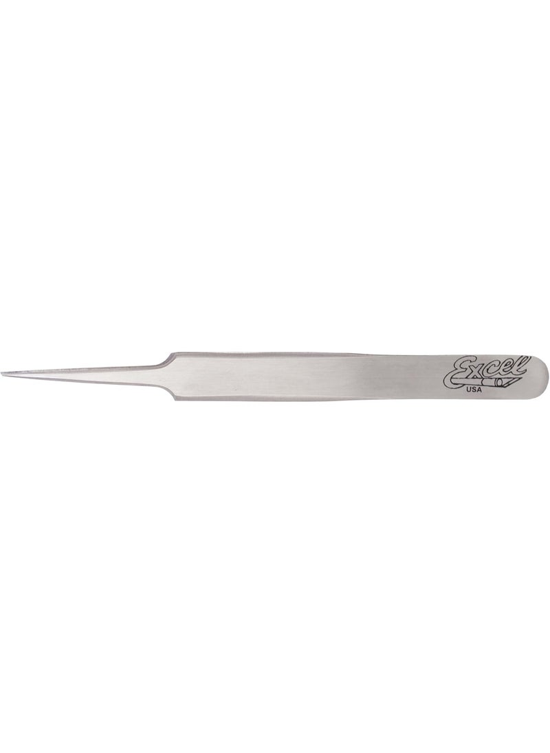 Excel Blades Excel Straight Point Tweezer, Polished 