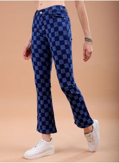 Freehand Women Bootcut Laser Print High-Rise Jeans  - Image 4