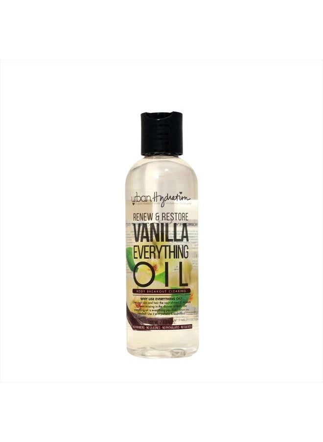 Renew & Restore Vanilla Everything Oil |Sulfate, Paraben, Gluten and Dye Free, Improves Overall Appearance of Skin | 6.8 Ounces