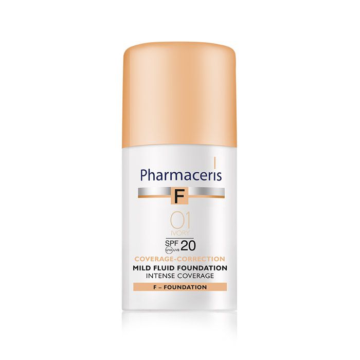 Pharmaceris F Intense Coverage Mild Fluid Foundation 30ml Ivory 01