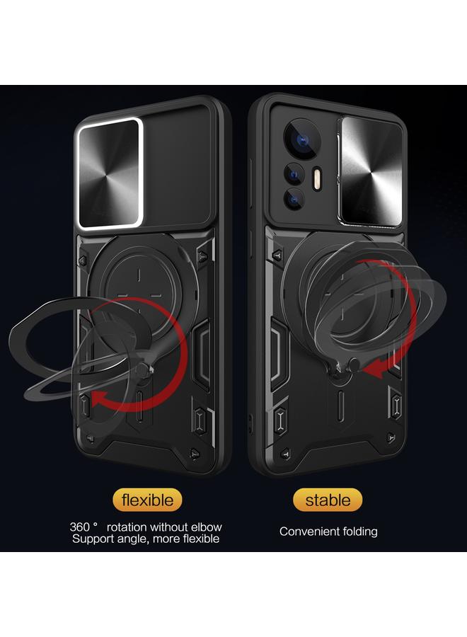 اس-توب جراب لهاتف موتورولا إيدج 20 برو مزود بحامل مغناطيسي منزلق وملمس CD - Image 5