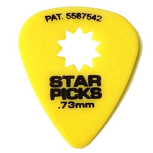 Everly Star Guitar Picks | 72 Pack | .73mm | Yellow - Image 4