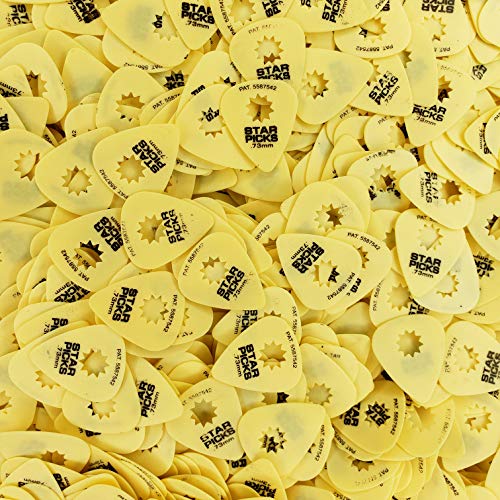 Everly Star Guitar Picks | 72 Pack | .73mm | Yellow - Image 2