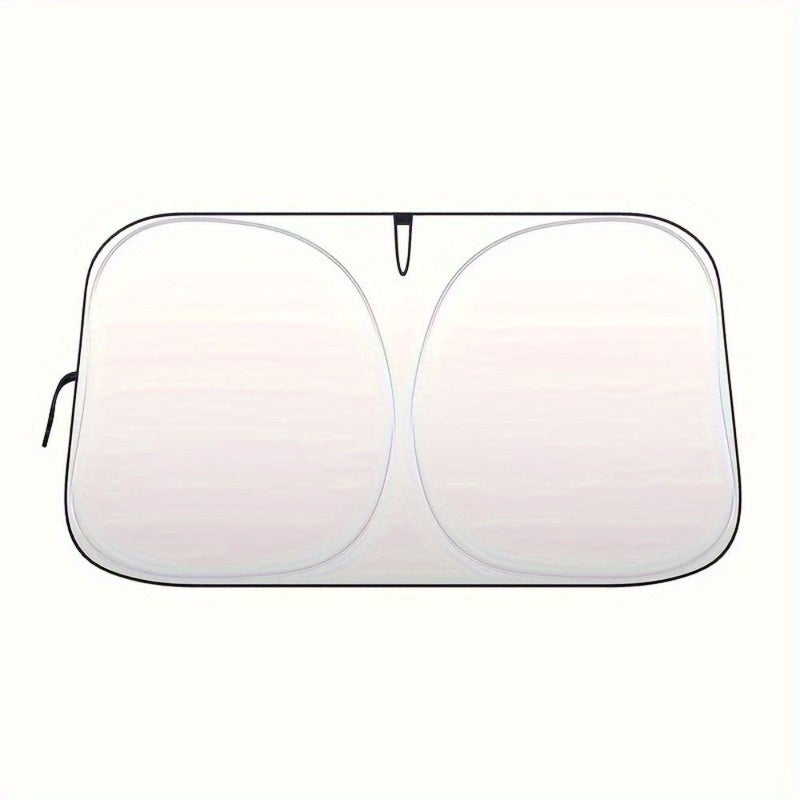 2 Pack Car Sunshade UV Protection Front Rear Windshield Covers Easy To Store Interior Accessories For Sun And UV Shielding - Image 3