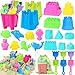 KUBUSFLY Beach Toys for Toddlers Sand Castle Toys with 3 Bucket 6 Shovels Mesh Bag Sandbox Molds Travel Sand Toys for Beach Sandbox Toys for Toddlers Kids Baby Boys Girls Age 310 - Image 3