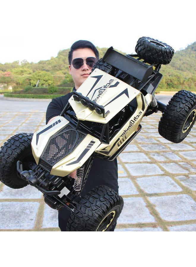 Drift Remote Control Car Large Off-road Vehicle Four-wheel Drive Climbing Big Bike High Speed Racing Boy Charging Toy Car Now-Colour:Extra Large 50cm Climbing Car Gold 50km/h-Proportion:Comes With A Set Of Rechargeable Batteries + Screwdriver + Charging Cable - Image 1
