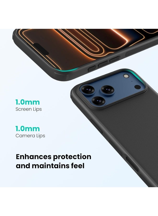 Nillkin Case Cover Super Frosted Pro  Case Anti-Scratch & Slip For Iphone 17 Pro Max (Black) - Image 3