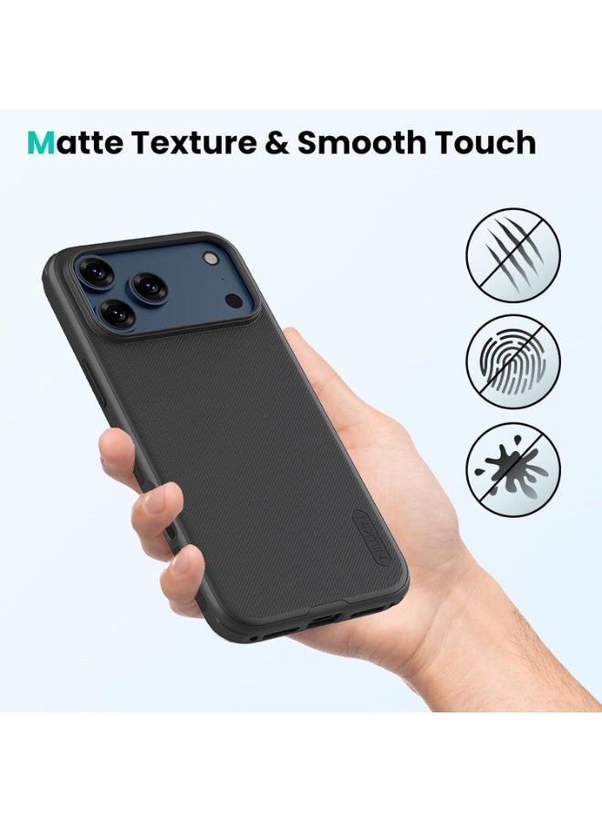 Nillkin Case Cover Super Frosted Pro  Case Anti-Scratch & Slip For Iphone 17 Pro Max (Black) - Image 4