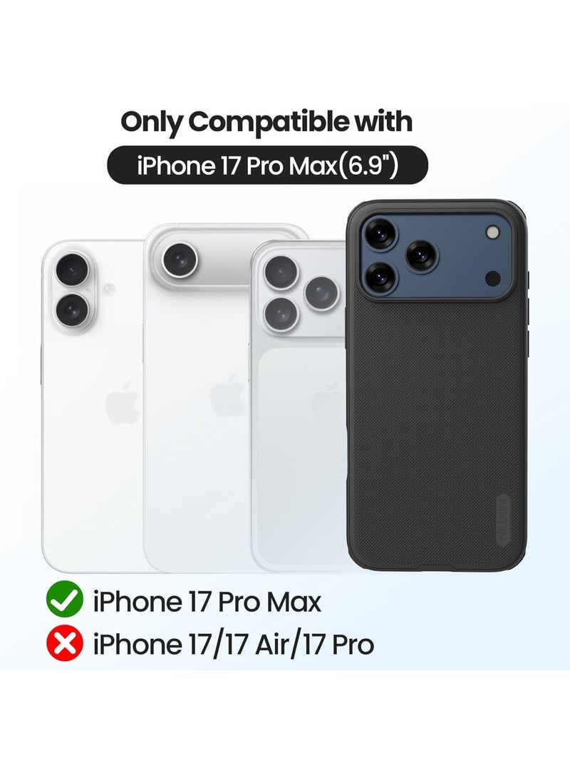 Nillkin Case Cover Super Frosted Pro  Case Anti-Scratch & Slip For Iphone 17 Pro Max (Black) - Image 2