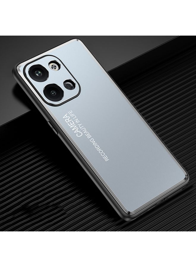 Case Cover For Xiaomi Redmi Note 13 Pro 5G Frosted Metal Phone Case Blue