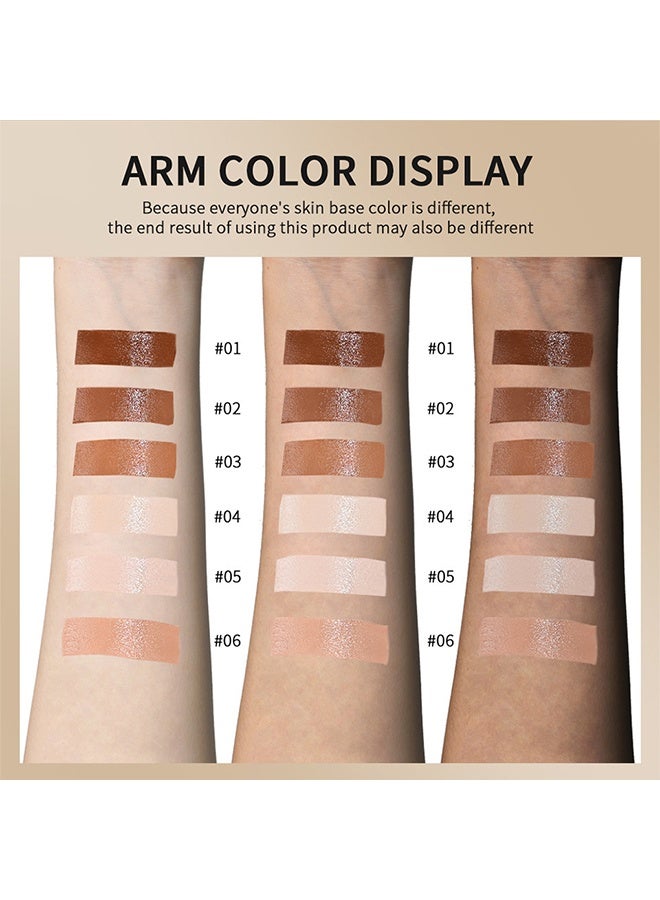 ميديان مصل صبغة البشرة المعززة عصا كريم الأساس المصل الملون الملون ، عصا كونتور قابلة للبناء متوسطة إلى كاملة التغطية لمكياج الوجه #04 - Image 3