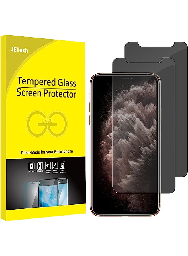 جي تيك واقي شاشة الخصوصية لـ iPhone 11 Pro Max و iPhone XS Max 6.5 بوصة ، فيلم زجاجي مضاد للتجسس ، 2 عبوة - Image 1