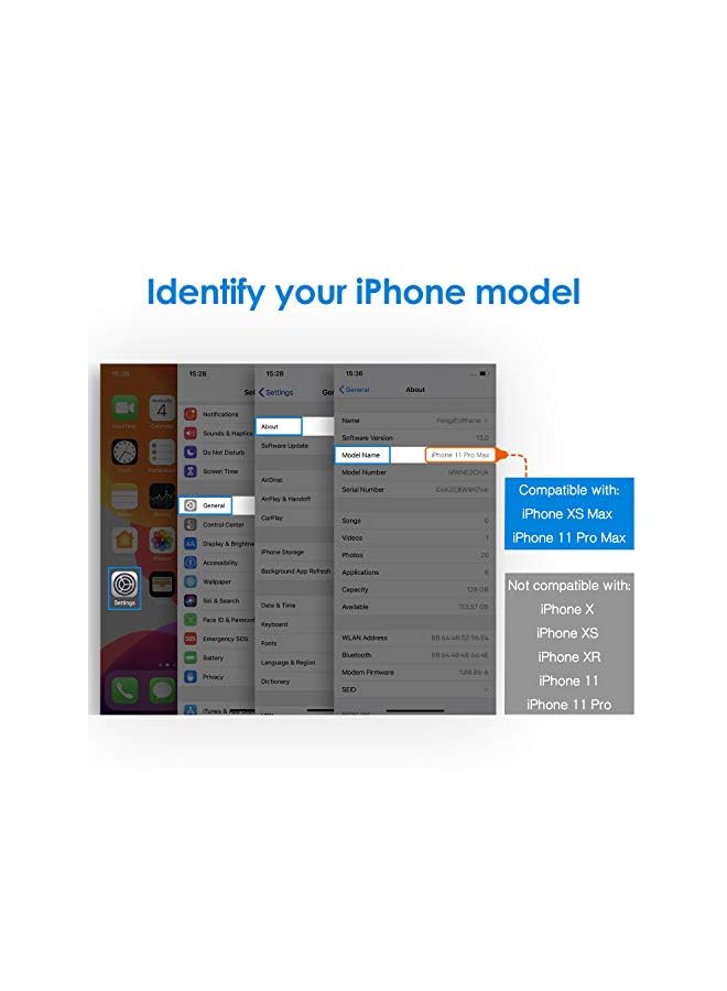 جي تيك واقي شاشة الخصوصية لـ iPhone 11 Pro Max و iPhone XS Max 6.5 بوصة ، فيلم زجاجي مضاد للتجسس ، 2 عبوة - Image 2