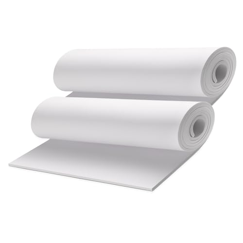 MEARCOOH 2-Pack White Eva Foam Cosplay Sheets roll, Premium eva Craft Foam 5mm Thick, 13.9" x 59", High Density 86kg/m3 for Cosplay Costume, Crafts, DIY Projects by MEARCOOH - Image 1