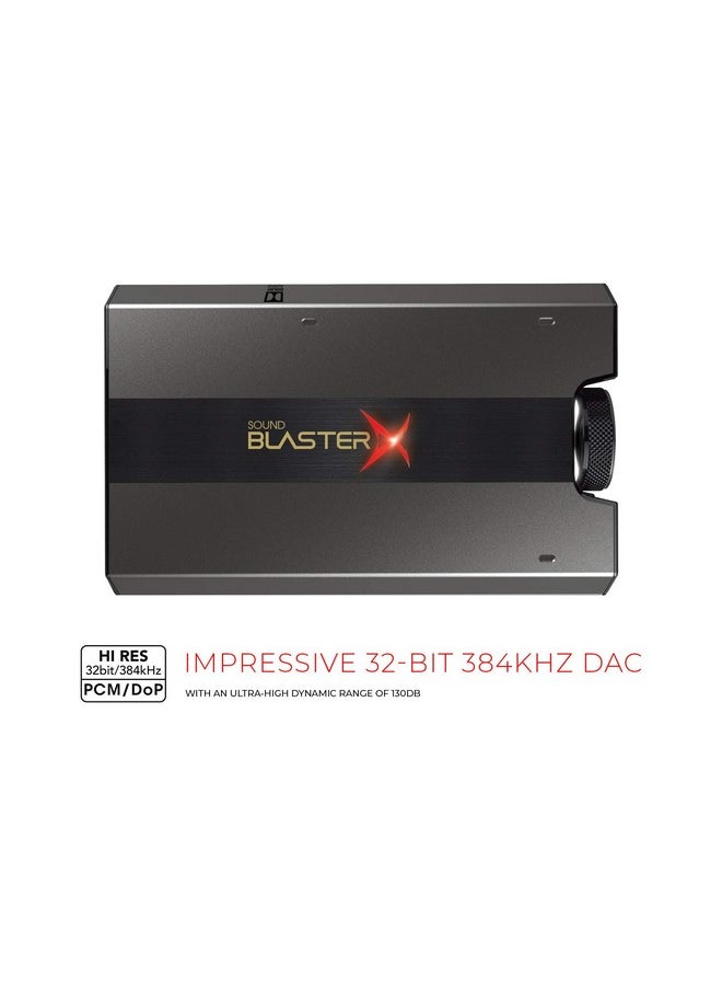 Creative Creative Sound BlasterX G6 Hi-Res 130dB 32bit/384kHz Gaming DAC,External USB Sound Card with Xamp Headphone Amp,Dolby Digital,7.1 Virtual Surround Sound,Speaker Control for PS4,Xbox One,Nintendo  - Image 5