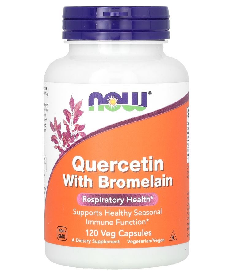 now Quercetin with Bromelain 120 Veg Capsules