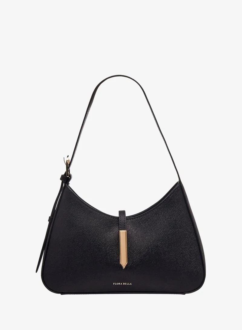 فلورا بيلا من شو إكسبرس Flora Bella Metallic Trim Shoulder Bag With Zip Closure Ramadan Collections