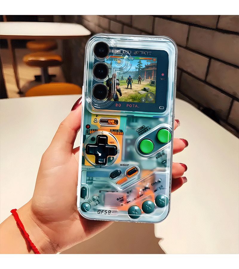 Phone Case For Samsung Galaxy S24 Mixed Color 1 Cartoon Vintage Game Console Transparent - Image 2