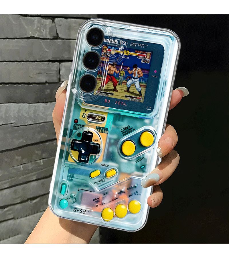 Phone Case For Samsung Galaxy S24 Mixed Color 1 Cartoon Vintage Game Console Transparent - Image 3