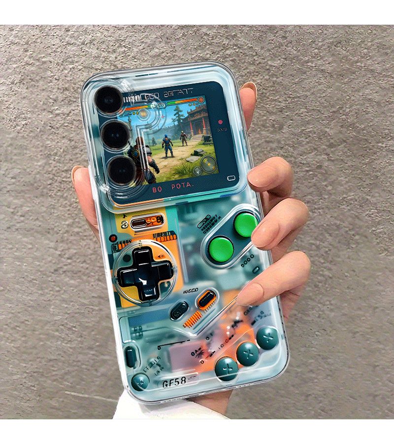 Phone Case For Samsung Galaxy S24 Mixed Color 1 Cartoon Vintage Game Console Transparent - Image 4