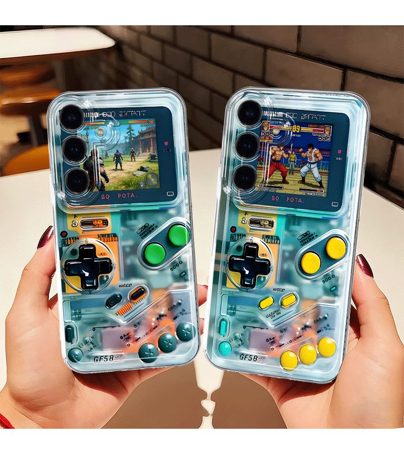 Phone Case For Samsung Galaxy S24 Mixed Color 1 Cartoon Vintage Game Console Transparent - Image 5