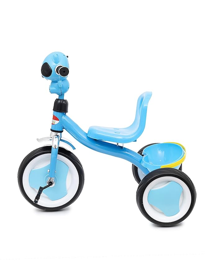 BABY PLUS Infans Kids Tricycle Rider With Adjustable Seat Storage Basket Premium Quiet Wheels Non Slip Handle For Baby Boy - Image 3