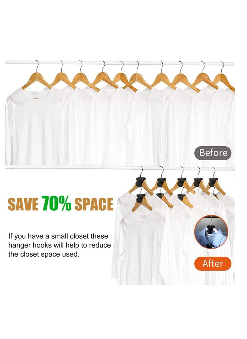 SYOSI - Clothes Hanger Connector Hooks 18pcs Space Saving Cascade Hanger Hooks As Seen on Tv Create Up to 3x More Closet Space Slipover Design Organize Shirts - Image 1