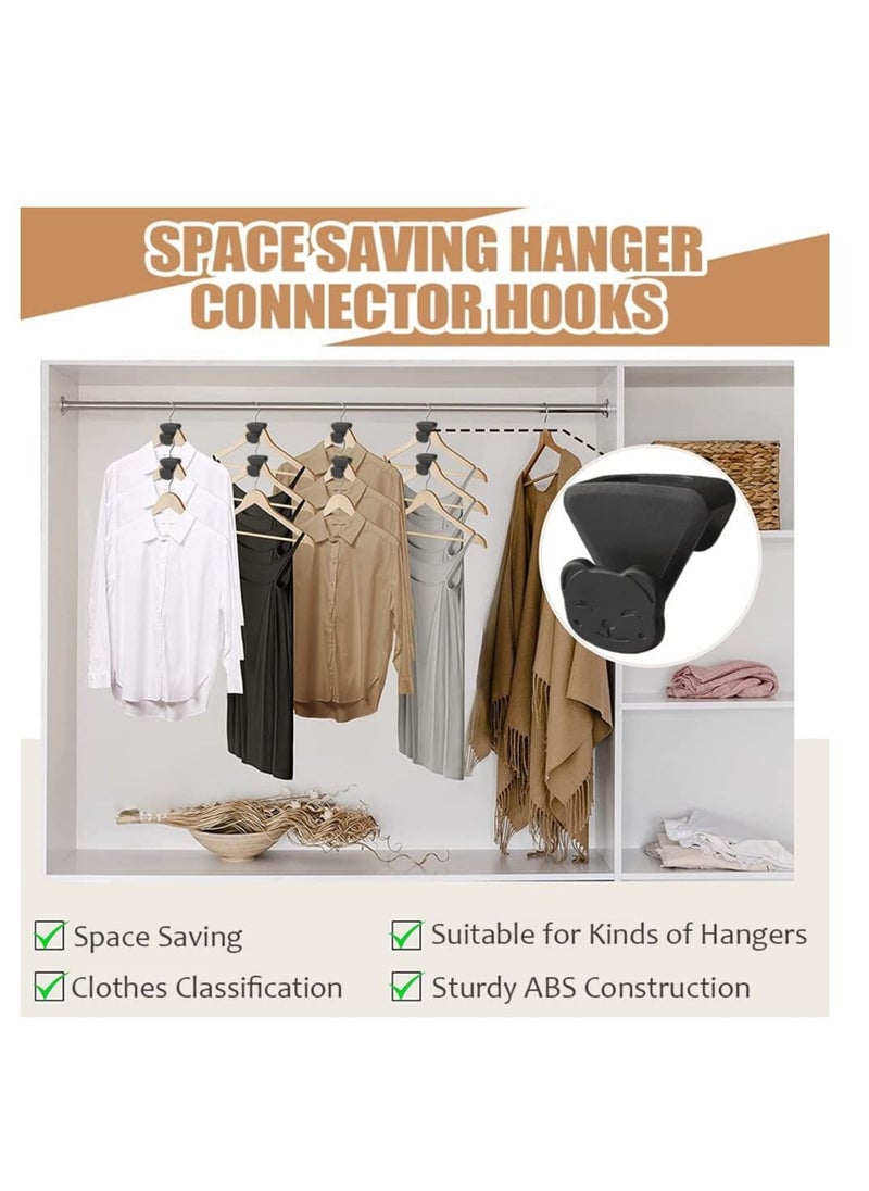 SYOSI - Clothes Hanger Connector Hooks 18pcs Space Saving Cascade Hanger Hooks As Seen on Tv Create Up to 3x More Closet Space Slipover Design Organize Shirts - Image 1