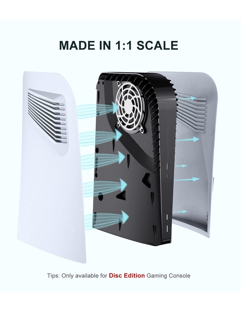 Y&D غلاف بديل لإصدار قرص PS5، غطاء حماية مضاد للخدش والغبار مع فتحات تبريد لإصدار Playstation 5 باللون الأبيض - Image 5