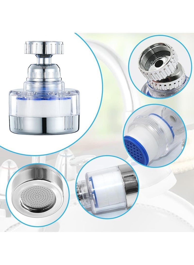 GoodTool 360 Degree Rotating Filter Faucet Faucet Purifier Removes Heavy Metals And Hard Water Equipped With 1 Multi-Purpose Connector 5 Filter Cartridges Suitable For Home Kitchens And Bathrooms - Image 5