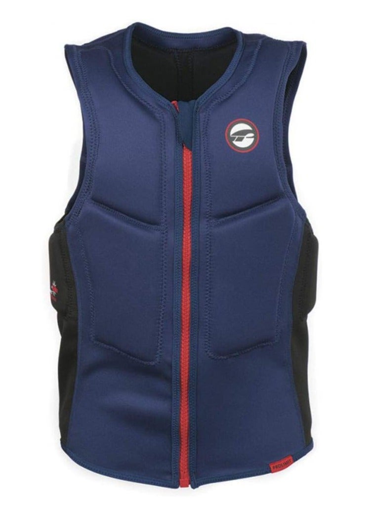 Prolimit Slider Vest PL - Half Padded FZ | Blue | Premium Performance Water Sports Life Vest for Men & Women | Comfortable, Durable, Adjustable Fit for Wakeboarding, Waterskiing & More - Image 1
