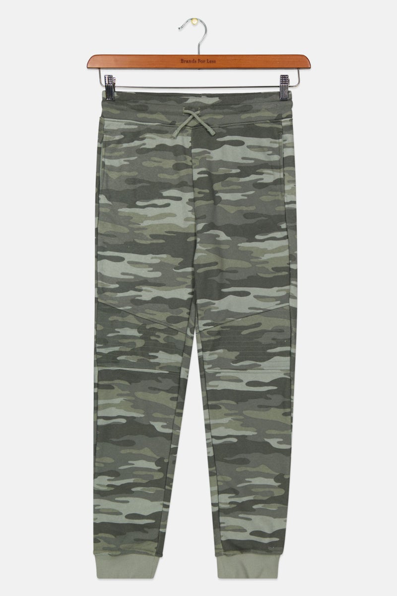 First Impressions Toddlers Boy Camouflage Pants, Army Green Combo  - Image 1