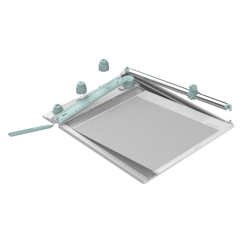 أداة تقليم لوحة التسجيل Sizzix 30 سم × 30 سم لإنشاء الأظرف وصناديق 3D وتقليم القياس 665797 مقاس واحد أخضر أبيض