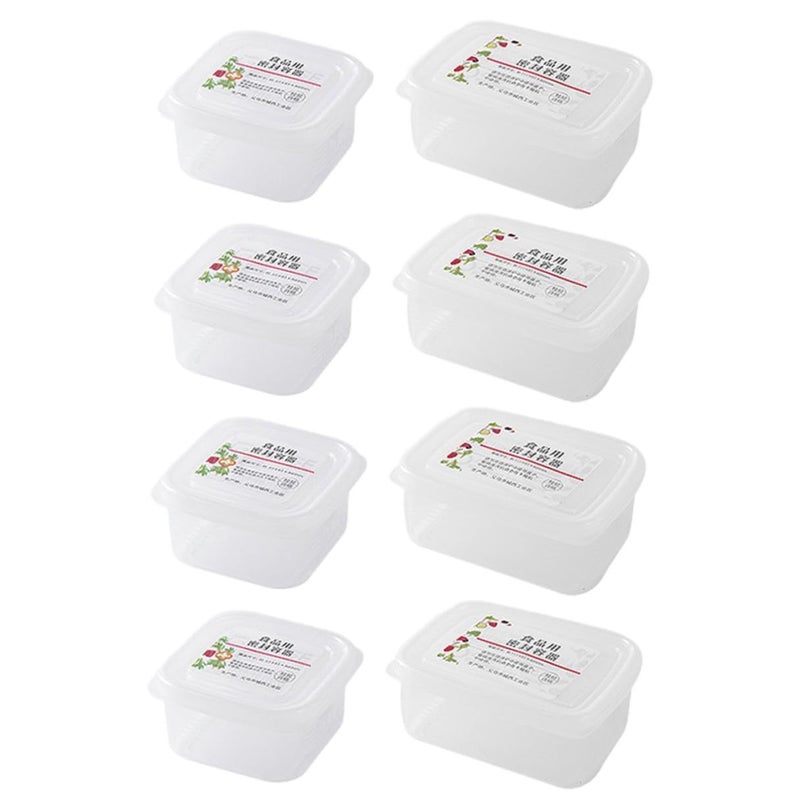 8Pcs Airtight Refrigerator Organizer Bins Set With Lids For Meat Fruit And Meal Prep - Image 2