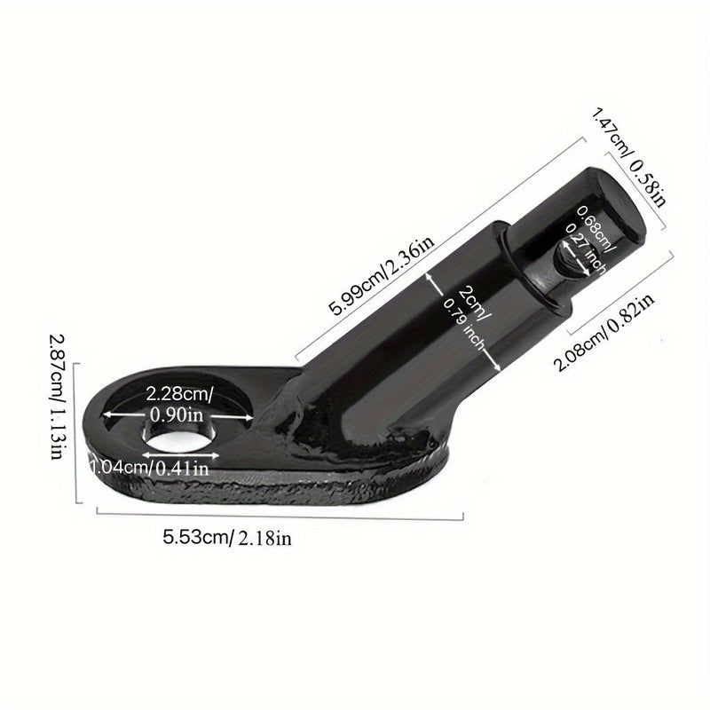 Silvery Bike Semi Trailer Connector Utility Vehicle Towing Kit Bicycle Accessory - Image 4