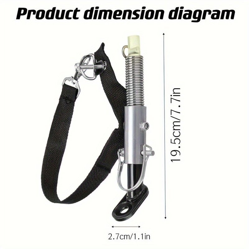 Silvery Bike Semi Trailer Connector Utility Vehicle Towing Kit Bicycle Accessory - Image 2